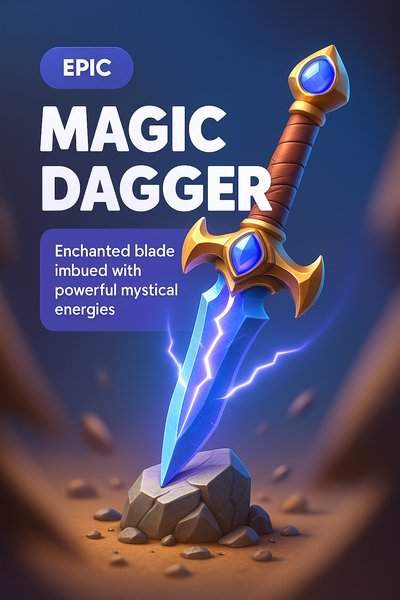 Enchanting Magic Dagger with Mystical Energies