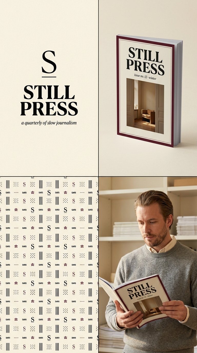 Elegant brand identity layout