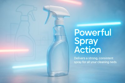 Product Showcase for Cleaning Spray with Modern Design Elements