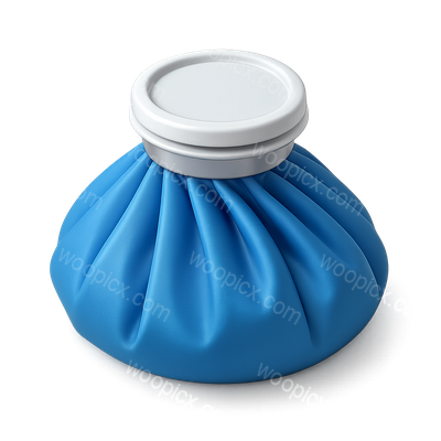 3D Ice Pack Icon for Injury Relief Representation