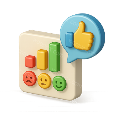 3D Icon Representation of Net Promoter Score Metrics