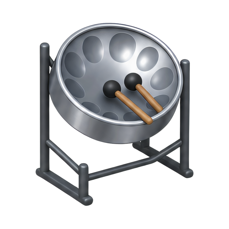 vibrant jamaican steel drum