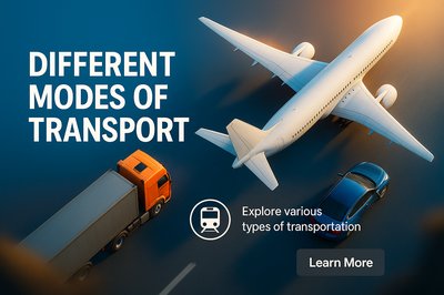 Visual Overview of Different Modes of Transport for Educational Purposes
