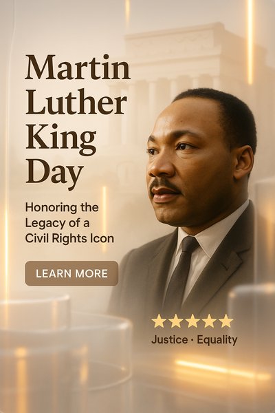 Martin Luther King Day Commemoration Graphic