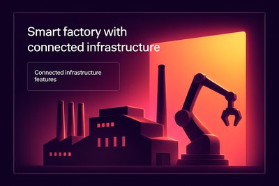 Smart Factory with Connected Infrastructure and Backlighting