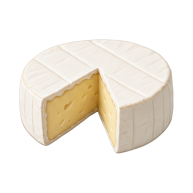 soft brie cheese wheel