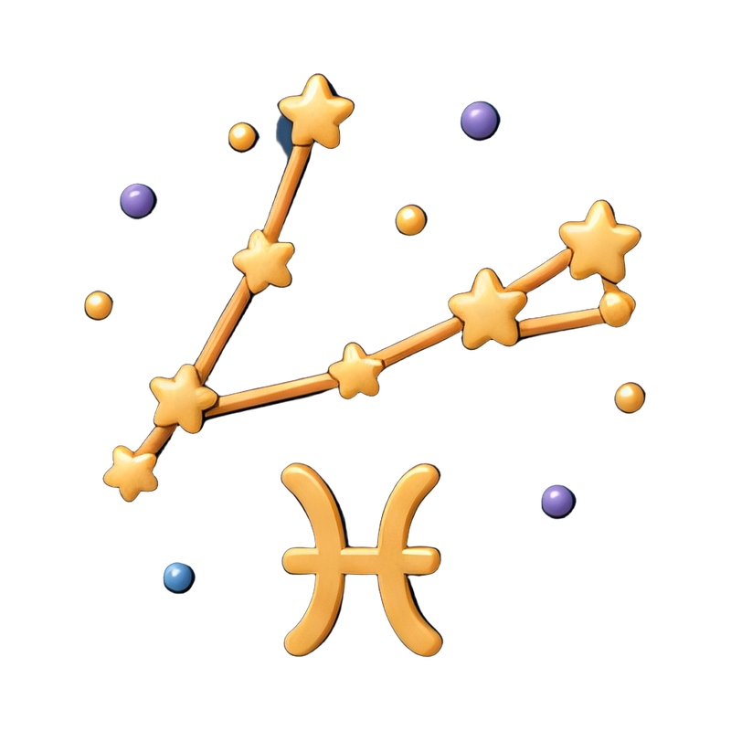 Pisces constellation illustration