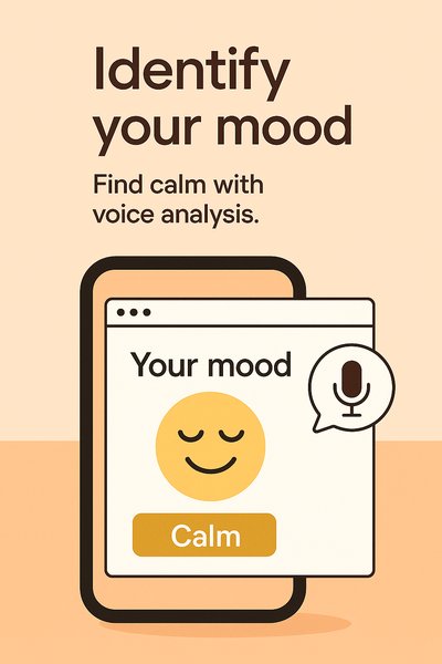 Mood Identification App Concept with Voice Analysis