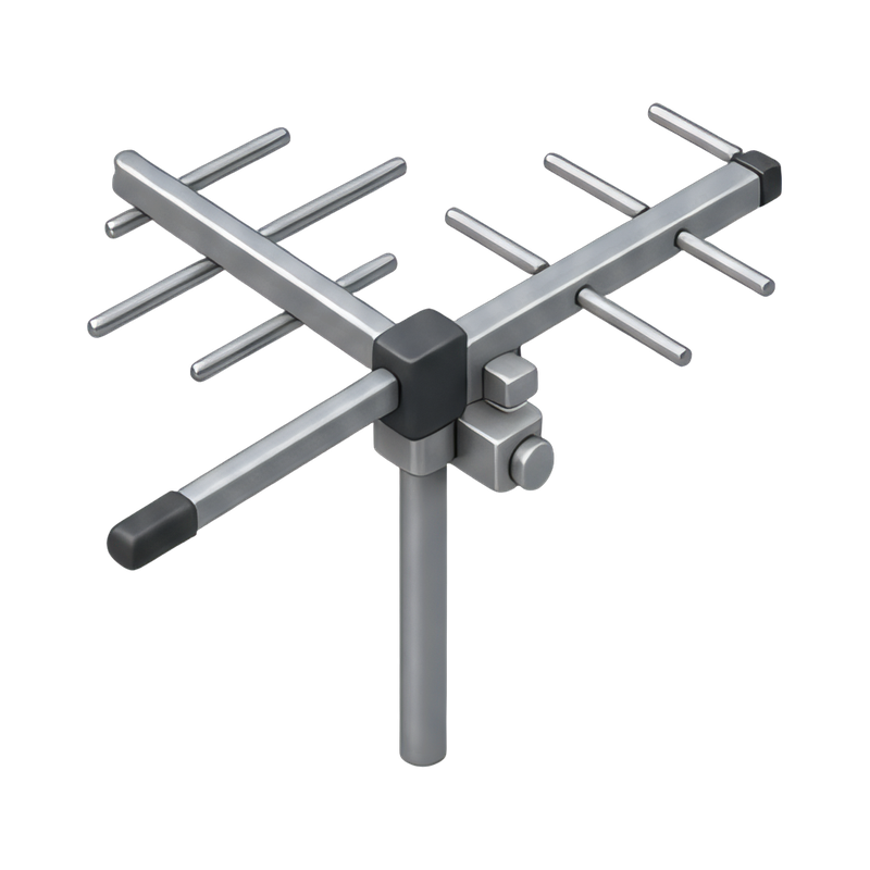 yagi antenna on a rooftop
