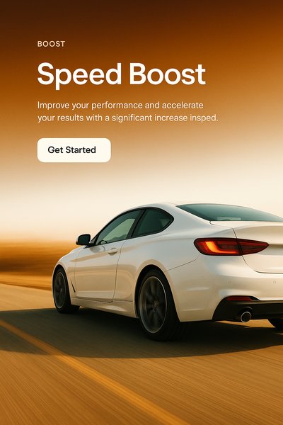 Dynamic Web Design for Speed Boost Promotion