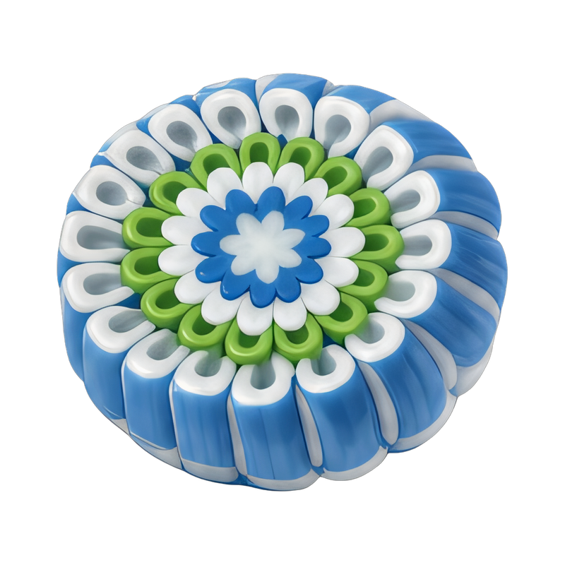 Colorful murrine slice pattern