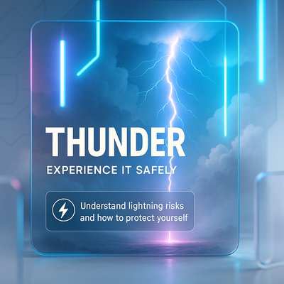 Informative Graphic on Thunder Safety Awareness