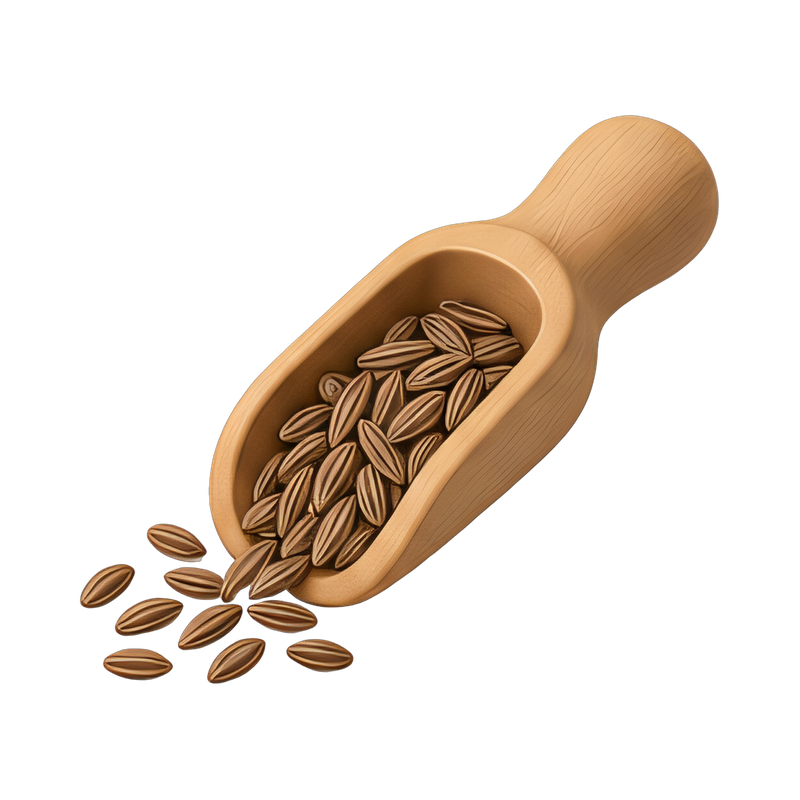 spoonful of cumin seeds