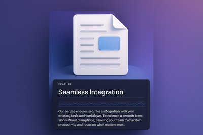 3D Web Design Illustration with Seamless Integration Feature