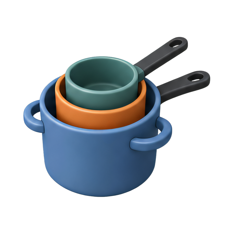 modern nesting cookware set