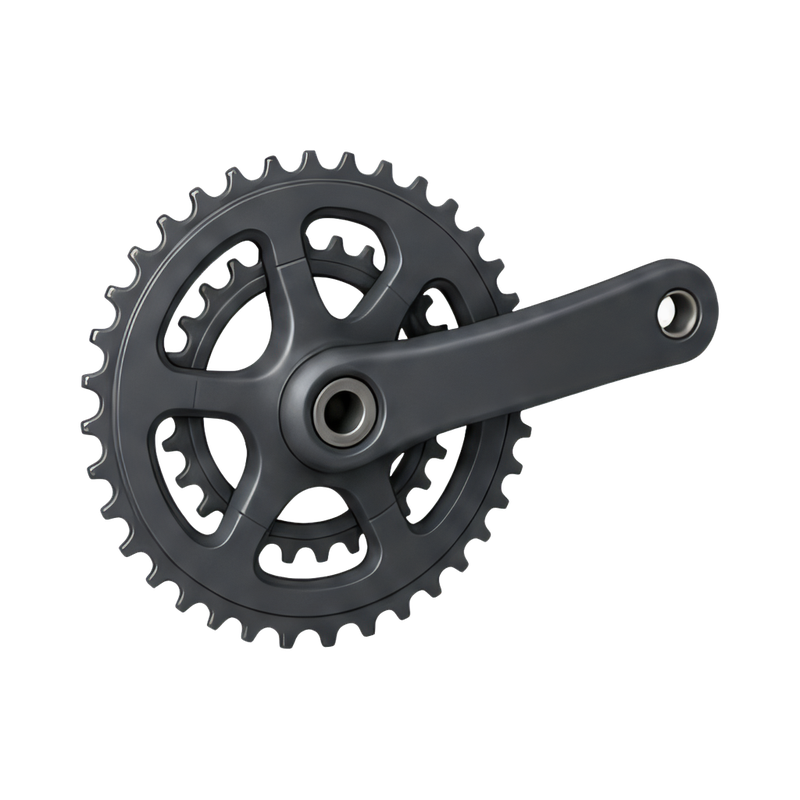 bicycle crankset with chainring