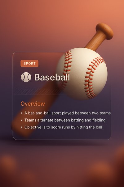 3D Baseball Design with Informative Blocks