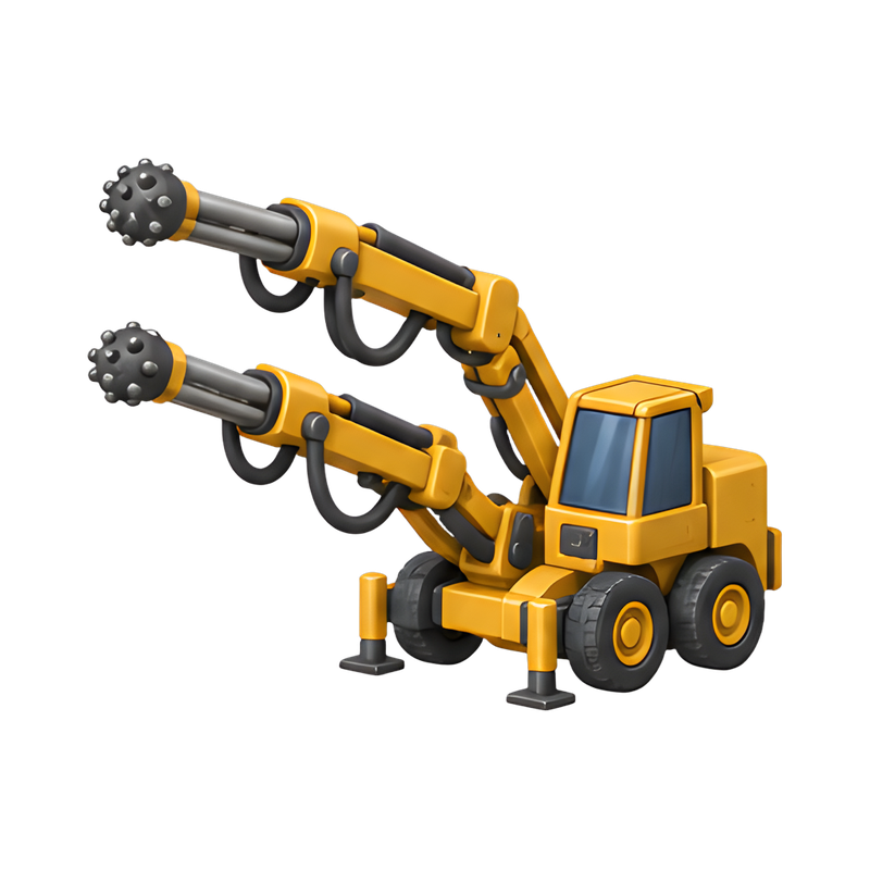 Heavy-duty tunneling drill machine