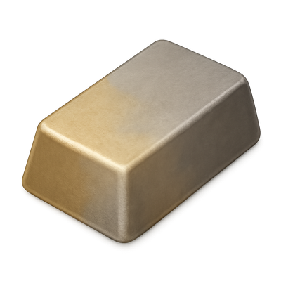 3D Electrum Bar Icon with Isometric View