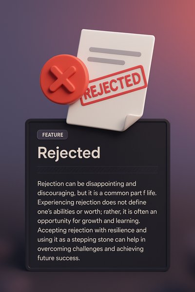 3D Illustration of Rejection Concept for Web Page Design