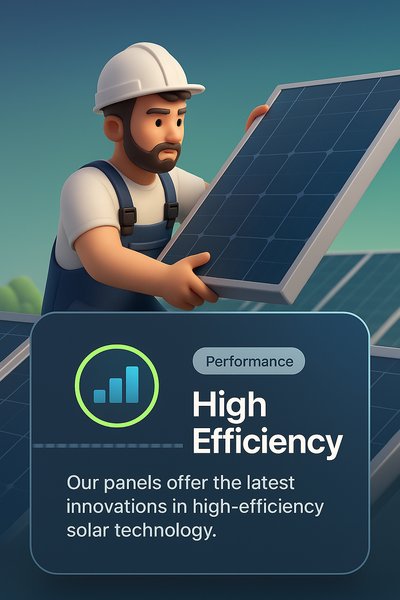 Electrical Engineer Installing Solar Panels with High Efficiency Features
