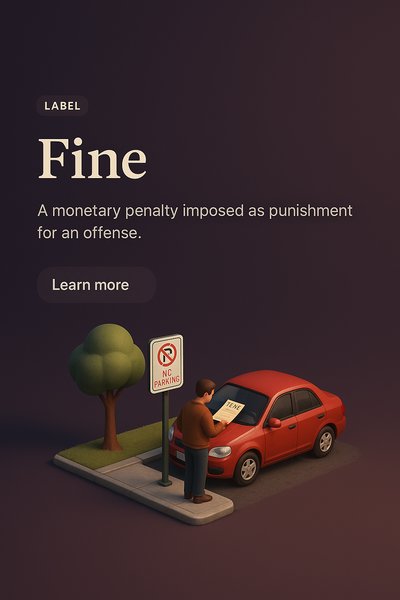 3D Scene Depicting a Parking Fine Scenario