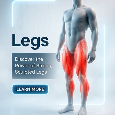 Anatomical Illustration Highlighting Leg Muscles