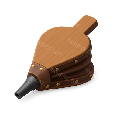 3D Icon of a Bellows with Isometric Design