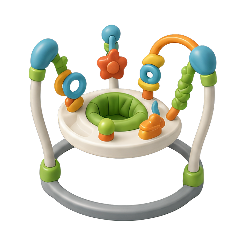 colorful jumperoo activity center