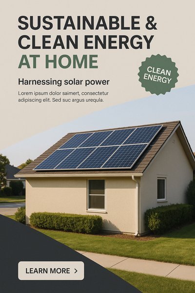 House with Solar Panels: Sustainable Energy Solution