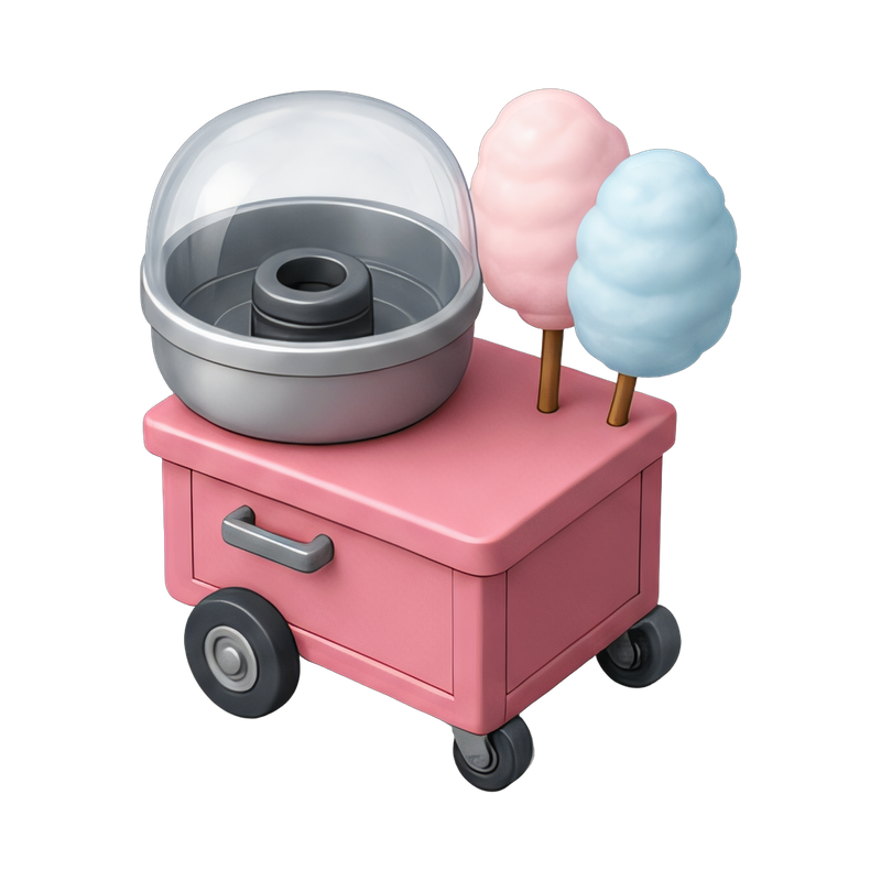 street cotton candy machine
