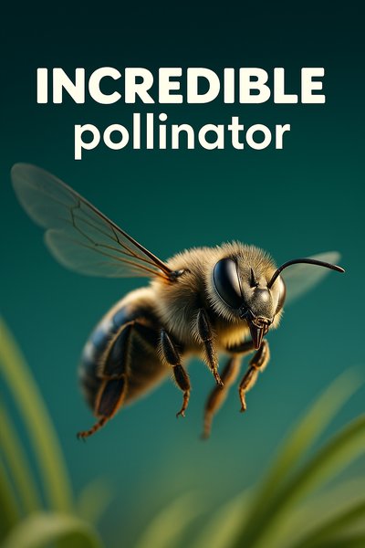 Stunning 3D Illustration of a Bee in Flight