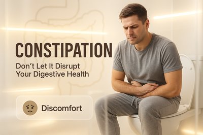 Health Awareness Graphic on Constipation Issues