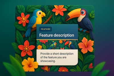 Vibrant Tropical Pattern with Colorful Birds and Flowers