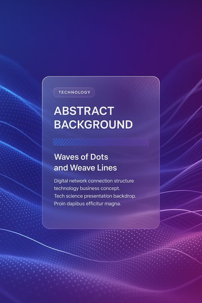 Abstract Digital Waves and Lines Background for Tech Concepts