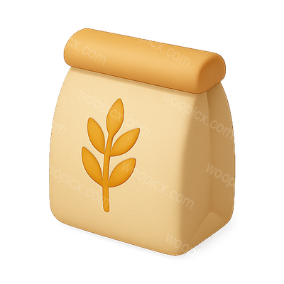 Stylized Packaging Icon Featuring Leaf Motif