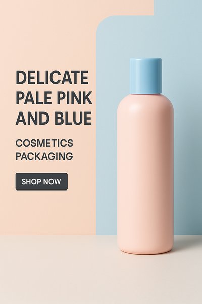 Elegant Modern Skincare Packaging in Soft Colors