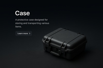 Detailed 3D Scene of a Protective Case in Dark Background
