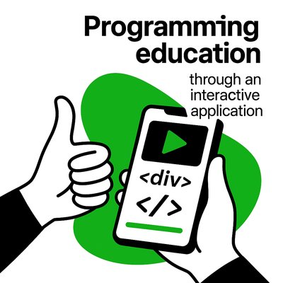 Illustrative Graphic Promoting Programming Education through an App
