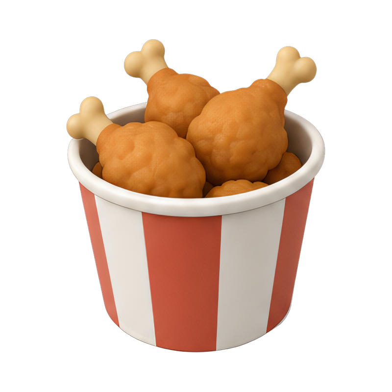 crispy fried chicken bucket