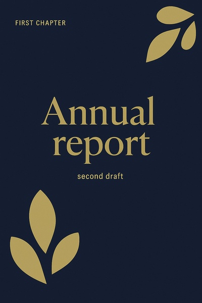 Elegant Corporate Style Annual Report Design