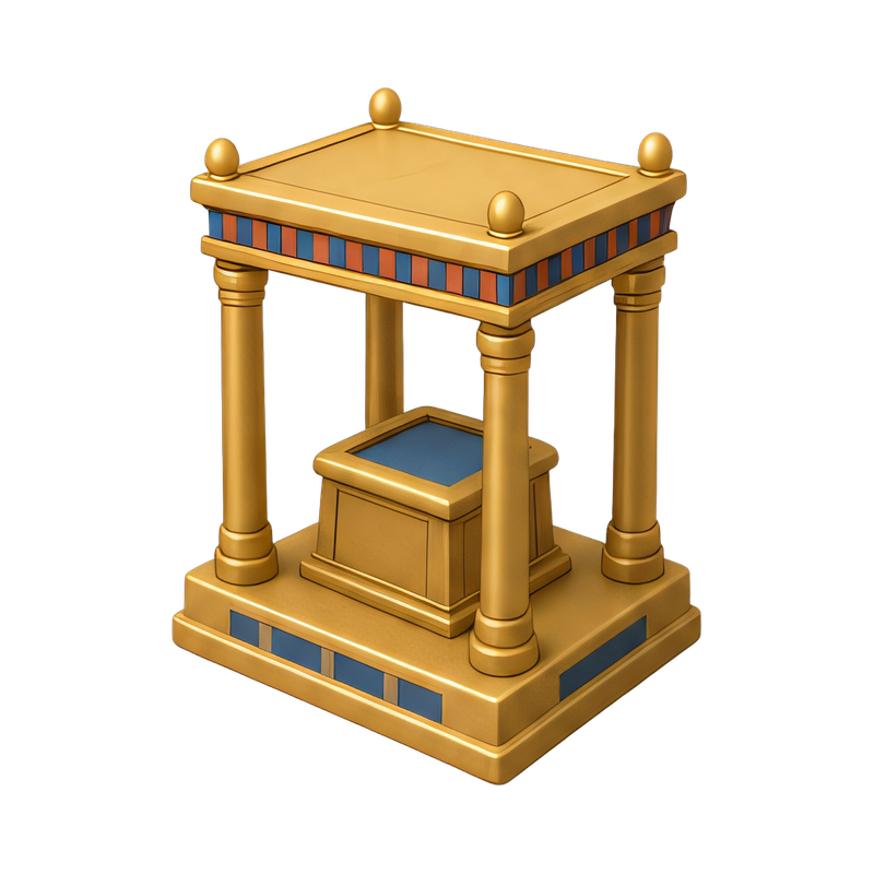 gilded canopy shrine