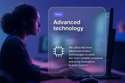 Black Woman IT Developer in Modern Office Setting