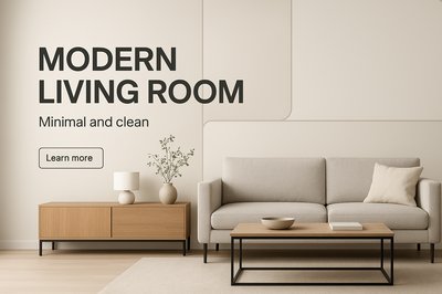 Elegant Modern Minimalist Living Room Design