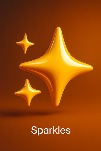 Golden Starburst Display with Sparkling Effect