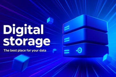 Dynamic 3D Abstract Background for Digital Storage