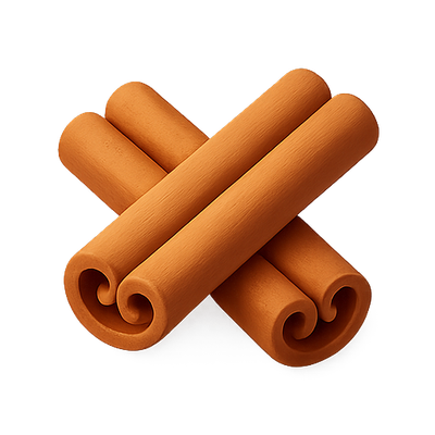 Stylized Cinnamon Sticks Arrangement