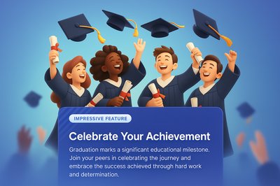 Celebrating Graduation: Students in Joyful Hat Toss