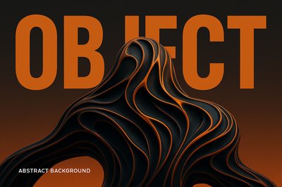 Bold Organic Panorama with Dramatic Typography