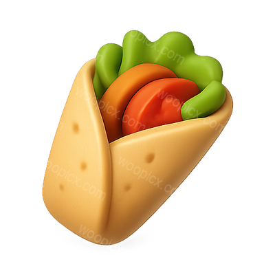 Colorful and Appetizing Taco Graphic Design